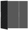Zig Zag Noir Gate Fold Invitation Style B (5 1/4 x 7 3/4) - 10/Pk