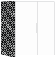 Zig Zag Black & White Gate Fold Invitation Style A (5 x 7) - 10/Pk