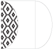 Rhombus Black Gate Fold Invitation Style C (5 1/4 x 7 1/4) - 10/Pk