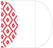Rhombus Red Gate Fold Invitation Style C (5 1/4 x 7 1/4) - 10/Pk