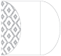 Rhombus Grey Gate Fold Invitation Style C (5 1/4 x 7 1/4) - 10/Pk