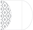 Rhombus Grey Gate Fold Invitation Style C (5 1/4 x 7 1/4) - 10/Pk