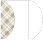 Tartan Grey Gate Fold Invitation Style C (5 1/4 x 7 1/4) - 10/Pk