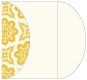 Morocco Yellow Gate Fold Invitation Style C (5 1/4 x 7 1/4) - 10/Pk