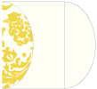 Renaissance Lime Gate Fold Invitation Style C (5 1/4 x 7 1/4) - 10/Pk