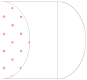 Polkadot Pink Gate Fold Invitation Style C (5 1/4 x 7 1/4) - 10/Pk