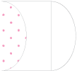 Polkadot Pink Gate Fold Invitation Style C (5 1/4 x 7 1/4)