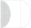 Oblique Grey Gate Fold Invitation Style C (5 1/4 x 7 1/4) - 10/Pk