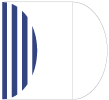 Lineation Sapphire Gate Fold Invitation Style C (5 1/4 x 7 1/4) - 10/Pk