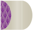 Glamour Purple Gate Fold Invitation Style C (5 1/4 x 7 1/4)