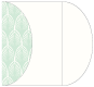 Glamour Green Tea Gate Fold Invitation Style C (5 1/4 x 7 1/4) - 10/Pk