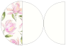 Magnolia NW Round Gate Fold Invitation Style D (5 3/4 Diameter) - 10/Pk