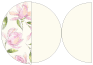 Magnolia OP Round Gate Fold Invitation Style D (5 3/4 Diameter) - 10/Pk