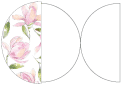 Magnolia SW Round Gate Fold Invitation Style D (5 3/4 Diameter)
