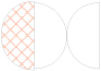 Casablanca Ginger Round Gate Fold Invitation Style D (5 3/4 Diameter) - 10/Pk