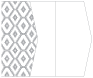 Rhombus Grey Gate Fold Invitation Style E (5 1/8 x 7 1/8) - 10/Pk