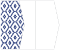 Rhombus Blue Gate Fold Invitation Style E (5 1/8 x 7 1/8)