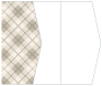 Tartan Grey Gate Fold Invitation Style E (5 1/8 x 7 1/8) - 10/Pk