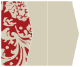 Renaissance Red Gate Fold Invitation Style E (5 1/8 x 7 1/8)