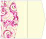 Nature Hot Pink Gate Fold Invitation Style E (5 1/8 x 7 1/8) - 10/Pk