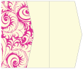 Nature Hot Pink Gate Fold Invitation Style E (5 1/8 x 7 1/8)