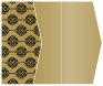 Rococo Noir Gate Fold Invitation Style E (5 1/8 x 7 1/8) - 10/Pk
