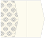 Rococo Grey Gate Fold Invitation Style E (5 1/8 x 7 1/8) - 10/Pk