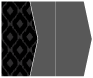 Indonesia Black Gate Fold Invitation Style E (5 1/8 x 7 1/8) - 10/Pk