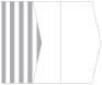 Lineation Grey Gate Fold Invitation Style E (5 1/8 x 7 1/8) - 10/Pk