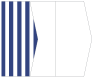 Lineation Sapphire Gate Fold Invitation Style E (5 1/8 x 7 1/8) - 10/Pk