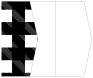 Gingham Black Gate Fold Invitation Style E (5 1/8 x 7 1/8) - 10/Pk