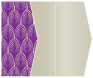 Glamour Purple Gate Fold Invitation Style E (5 1/8 x 7 1/8) - 10/Pk