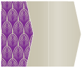 Glamour Purple Gate Fold Invitation Style E (5 1/8 x 7 1/8)