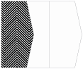 Zig Zag Black & White Gate Fold Invitation Style E (5 1/8 x 7 1/8) - 10/Pk