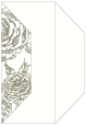 Rose Silver Gate Fold Invitation Style F (3 7/8 x 9) - 10/Pk