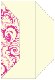 Nature Hot Pink Gate Fold Invitation Style F (3 7/8 x 9) - 10/Pk