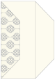 Rococo Grey Gate Fold Invitation Style F (3 7/8 x 9) - 10/Pk
