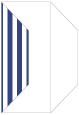 Lineation Sapphire Gate Fold Invitation Style F (3 7/8 x 9) - 10/Pk