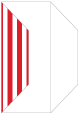 Lineation Red Gate Fold Invitation Style F (3 7/8 x 9) - 10/Pk