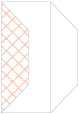 Casablanca Ginger Gate Fold Invitation Style F (3 7/8 x 9) - 10/Pk