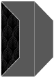 Glamour Noir Gate Fold Invitation Style F (3 7/8 x 9) - 10/Pk