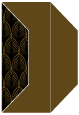 Glamour Bronze Gate Fold Invitation Style F (3 7/8 x 9) - 10/Pk