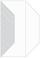 Zig Zag Grey Gate Fold Invitation Style F (3 7/8 x 9) - 10/Pk