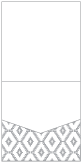 Rhombus Grey Pocket Invitation Style A1 (5 3/4 x 5 3/4)