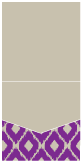 Indonesia Purple Pocket Invitation Style A1 (5 3/4 x 5 3/4)