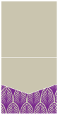 Glamour Purple Pocket Invitation Style A1 (5 3/4 x 5 3/4)