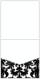 Victoria Black & White Pocket Invitation Style A1 (5 3/4 x 5 3/4)