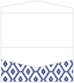 Rhombus Blue Pocket Invitation Style A4 (4 x 9)