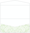 Floral Green Tea Pocket Invitation Style A4 (4 x 9)