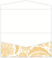 Paisley Gold Pocket Invitation Style A4 (4 x 9)